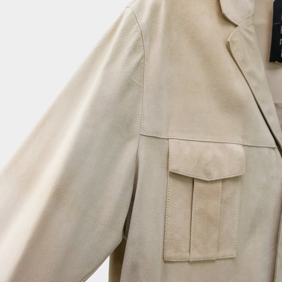 CC Corneliani Cream Suede Jacket - Picture 5 of 9